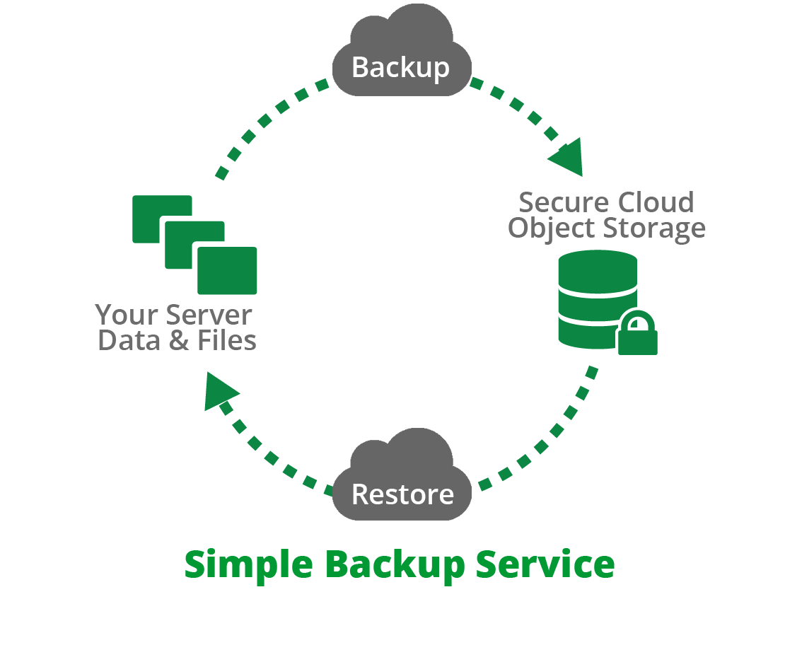 File-level backups for cloud servers for storing and retaining data on Lumen Cloud Platform