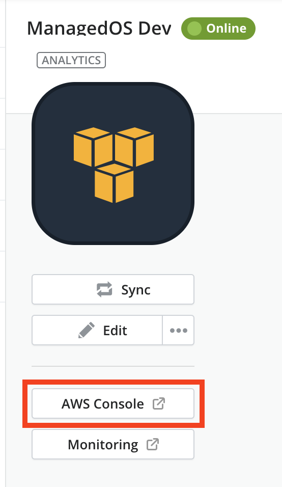 AWS Console access from CAM