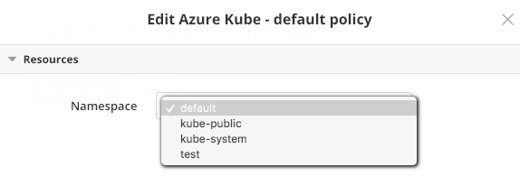 Changing the Namespace for a Kubernetes Policy Box