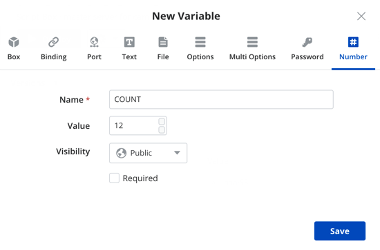 Adding Number type variable