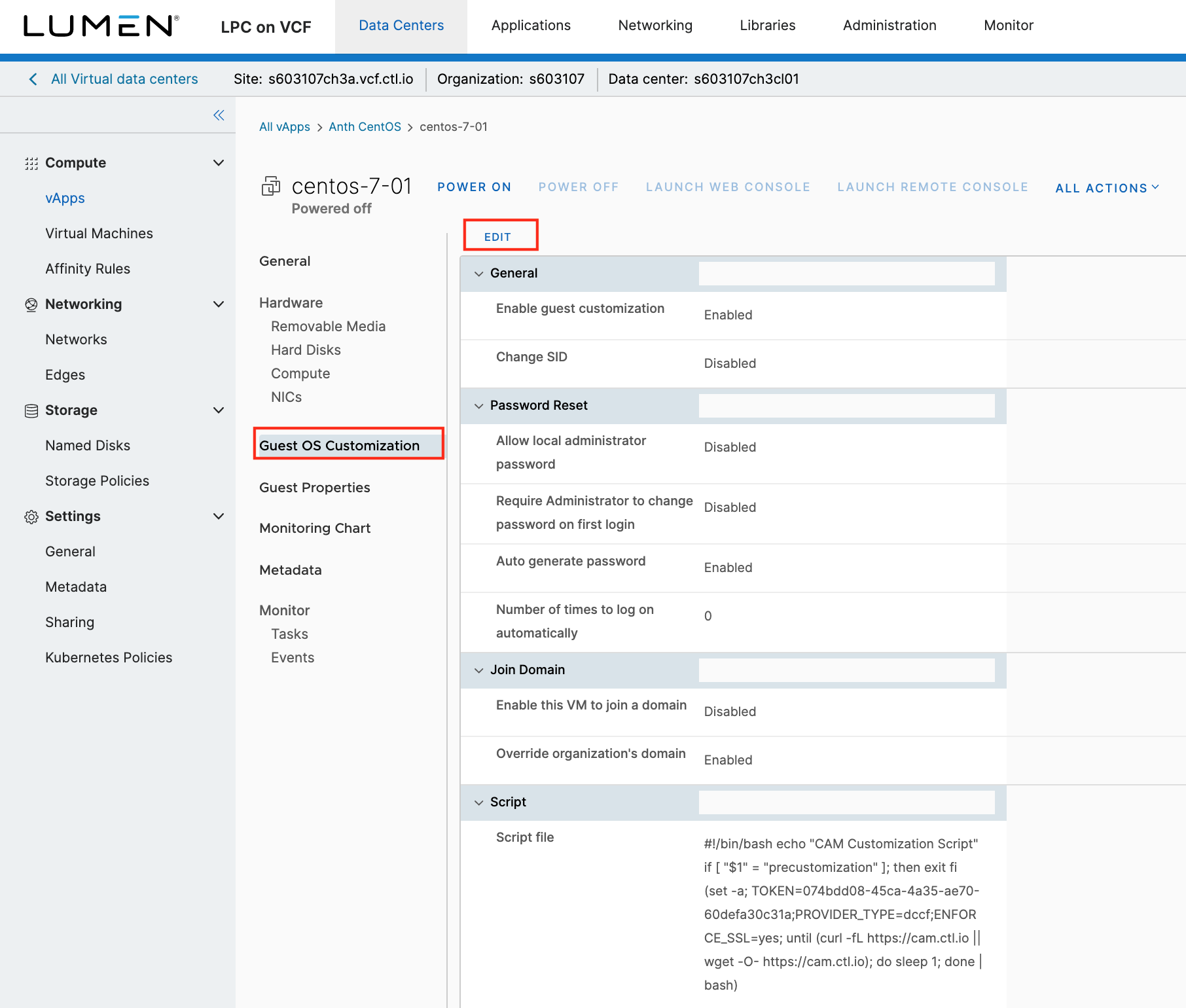 Change Password on a VM - Hybrid Cloud and IT Solutions