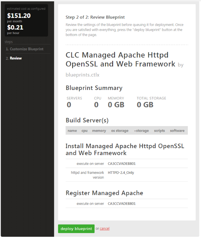 managed apache deploy