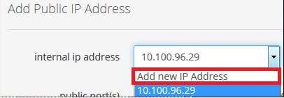 Adding Public IP with new Privte IP